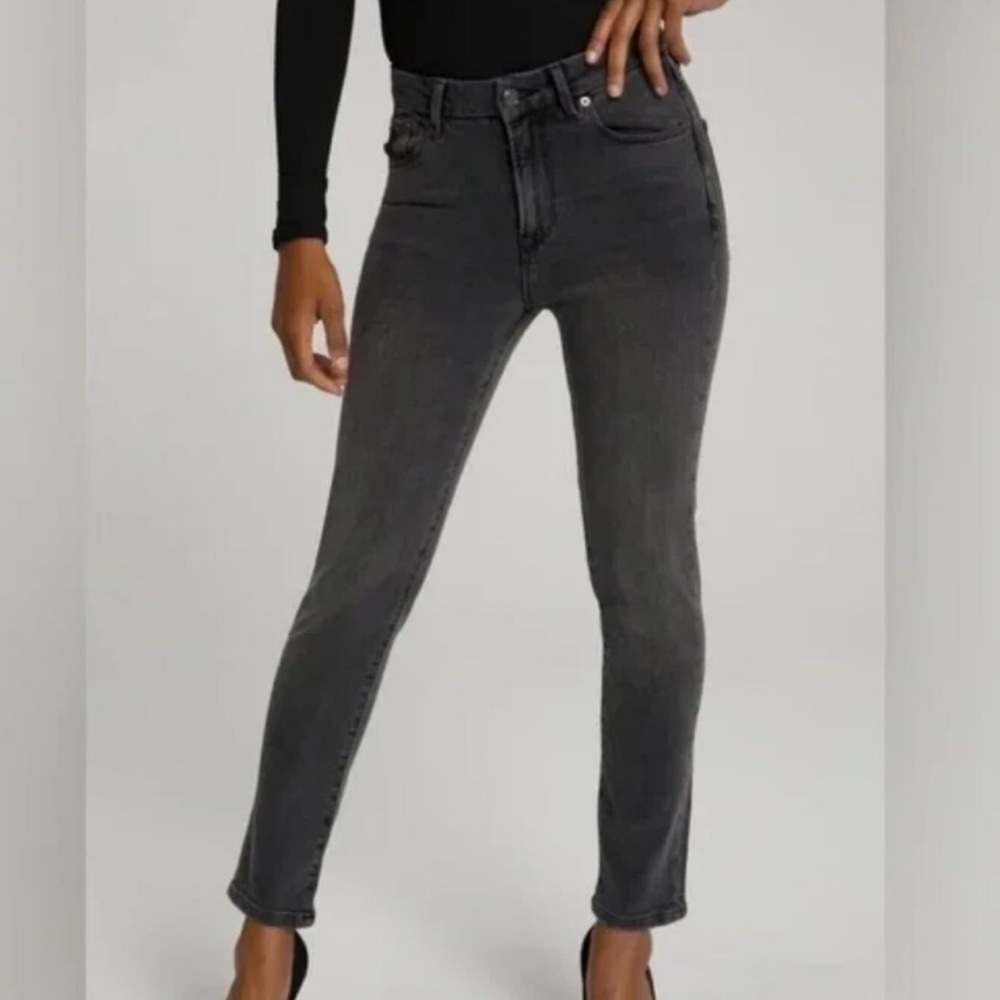 Good American Good Classic High Rise Jeans Black114 Women’s Size 15/33 New NWT